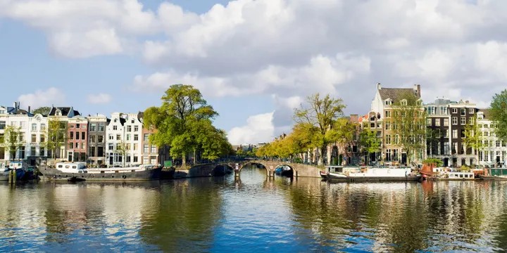 Amsterdam canal scene