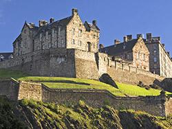 Historic castle in Edinburgh, Scotland